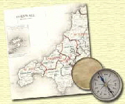 Map of Cornwall in the UK Map of Cornwall in the UK